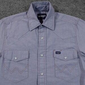 Wrangler Men's Blue Western Shirt